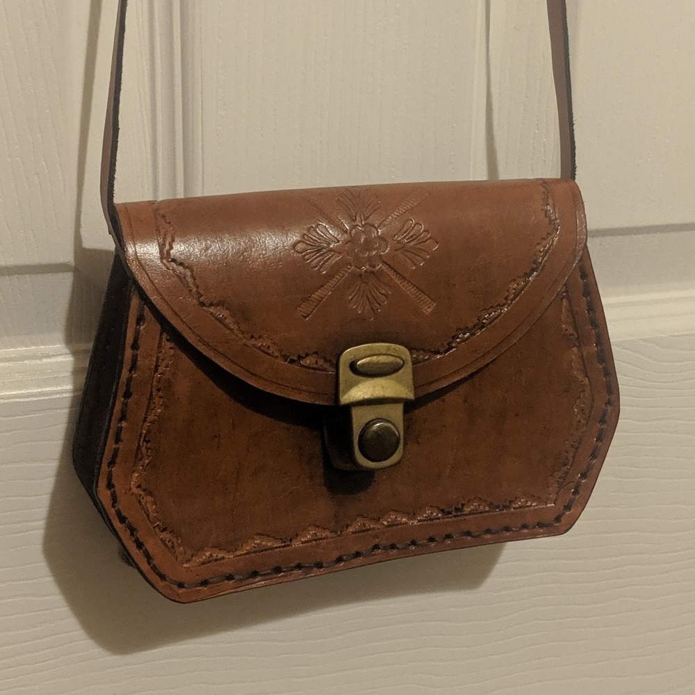 Brown Leather Mini Bag from Argentina